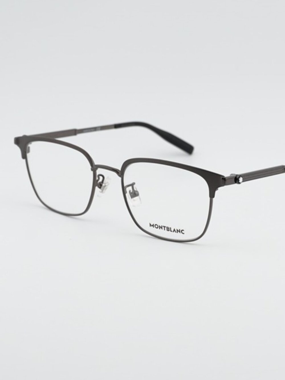 Montblanc MB0083OK 001 Eyeglasses Grey 52mm Rectangle Frame